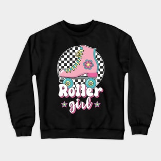 Roller girl roller skate roller skater Crewneck Sweatshirt